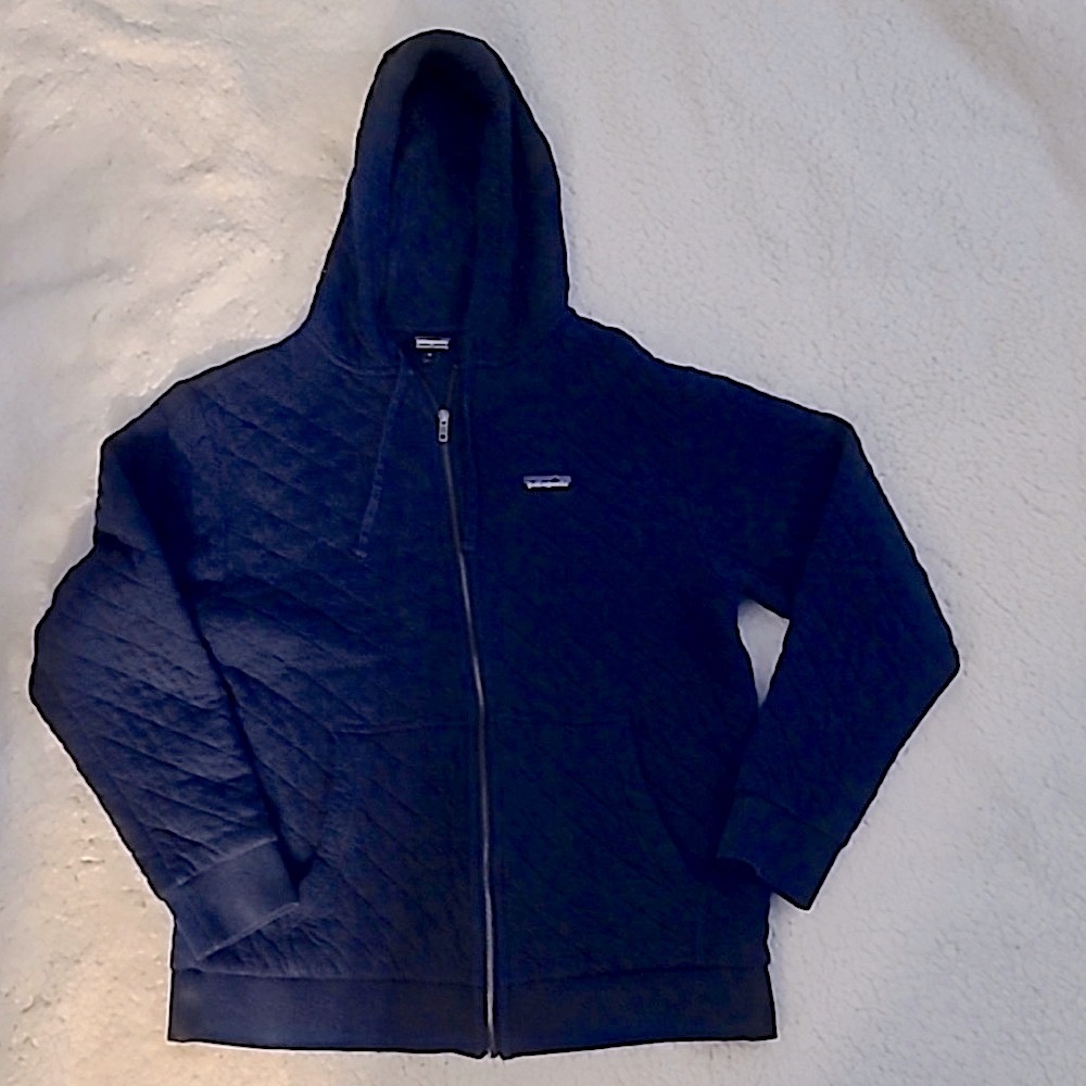 Patagonia quilted zip up hoodie